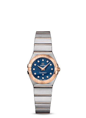 Omega Constellation Quartz 24 Brushed Stainless Steel / Red Gold / Blue Supernova